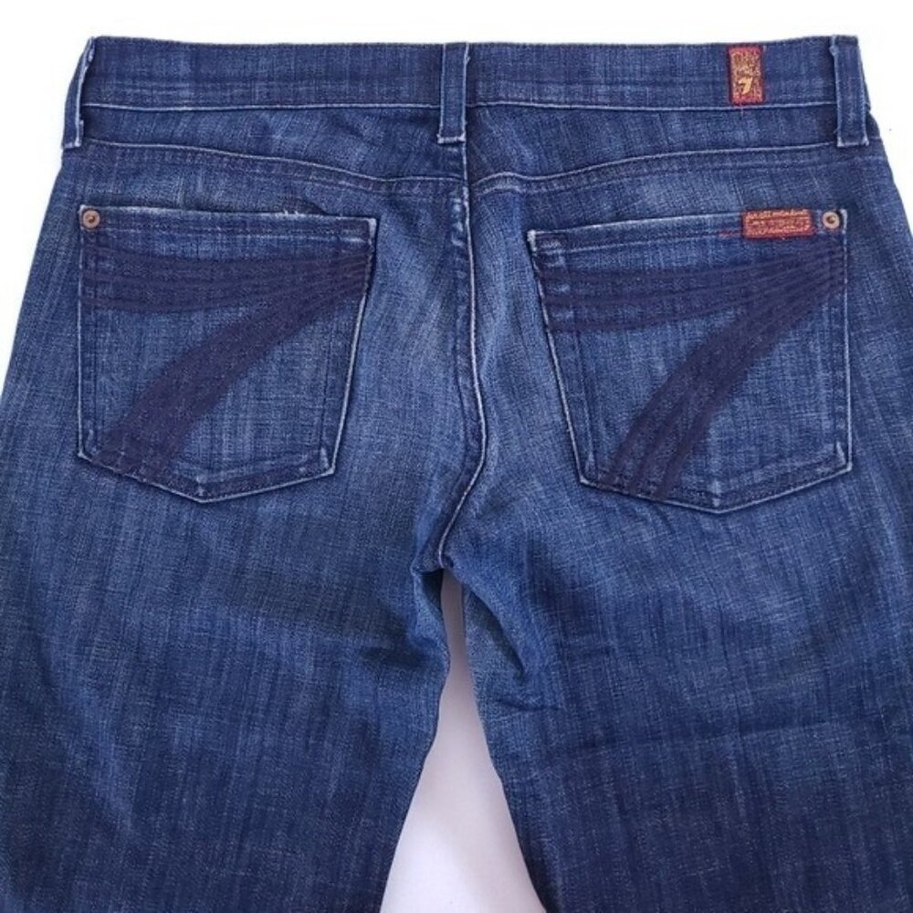 7 For All Mankind Dojo Gaucho Y2K Low Rise Jeans Size 27 - Picture 6 of 6
